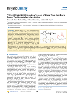 11B Solid-State NMR Interaction Tensors of Linear Two