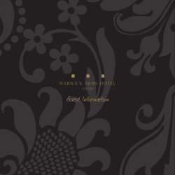Guest Information - Warwick Arms Hotel