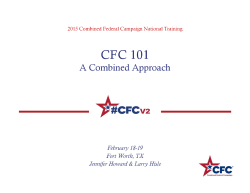 CFC 101 - CFC Today