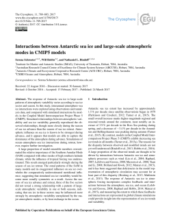 Interactions between Antarctic sea ice and large