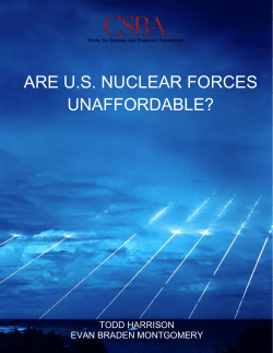 ARE U.S. NUCLEAR FORCES UNAFFORDABLE?