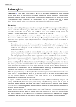 Laissez-faire