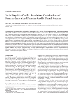 Social Cognitive Conflict Resolution: Contributions of Domain