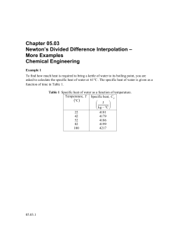 Chapter 05.03 Newton`s Divided Difference Interpolation &ndash; More