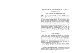 the bible of theophilus of antioch