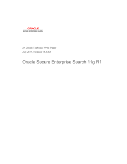 Oracle Secure Enterprise Search