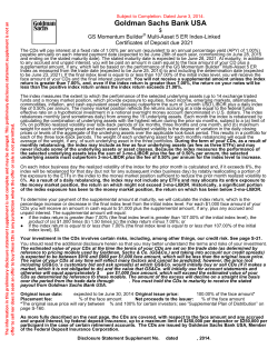 GS Momentum Builder&reg; Multi-Asset 5 ER Index