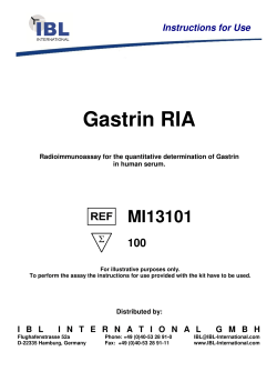 Gastrin RIA - IBL international