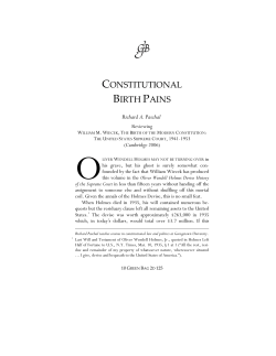 Constitutional Birth Pains