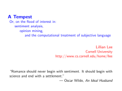 A Tempest - Cornell Computer Science