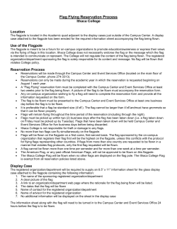 Flag Flying Reservation Process