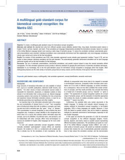 A multilingual gold-standard corpus for