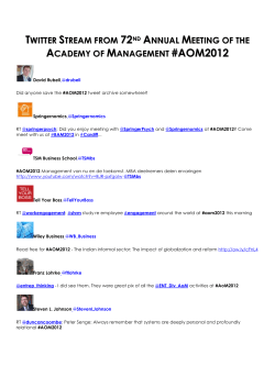 Annual Meeting - Academy of Management