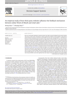An empirical study of how third-party websites influence the
