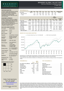 Fund Fact Sheet A4 - Brandes Investment Partners
