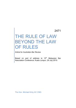 the rule of law beyond the law of rules