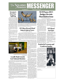 The Sewanee - Sewanee Mountain Messenger