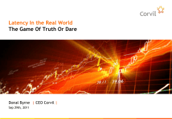 Latency In the Real World The Game Of Truth Or Dare