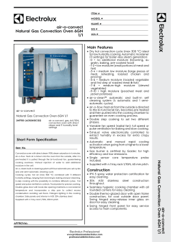 Natural Gas Convection Oven 6GN 1/1