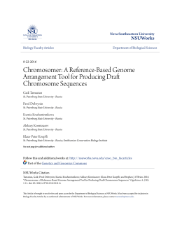 Chromosomer - NSUWorks - Nova Southeastern University