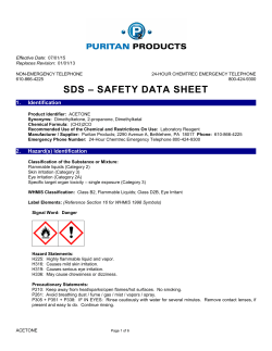 sds - Puritan Products