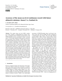 Accuracy of the mean sea level continuous record with future