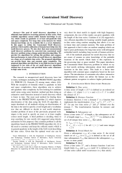 Constrained Motif Discovery