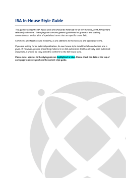 IBA Style Guide (IBA-In-House-Style-Guide