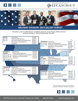 military division: 2014 salary survey