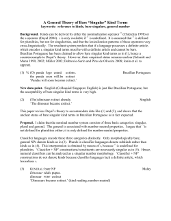 A General Theory of Bare &ldquo;Singular&rdquo; Kind Terms