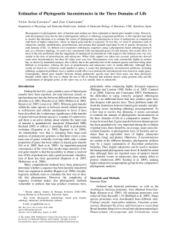 Estimation of Phylogenetic Inconsistencies in the Three Domains of
