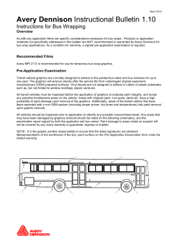 Avery Dennison Instructional Bulletin 1