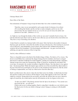 February/March 2015 - Ransomed Heart Ministries
