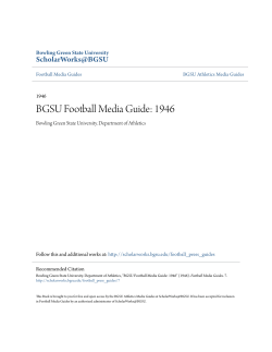 BGSU Football Media Guide: 1946