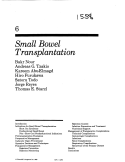 Small Bowel Transplantation