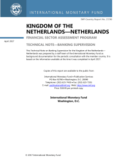 Kingdom of the Netherlands--Netherlands: Financial Sector