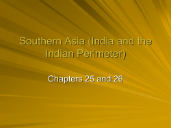 Southern Asia Chp 25 to 26