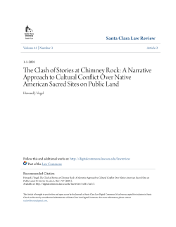 The Clash of Stories at Chimney Rock: A Narrative Approach to