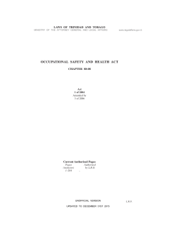 Occupational Safety And Health Act