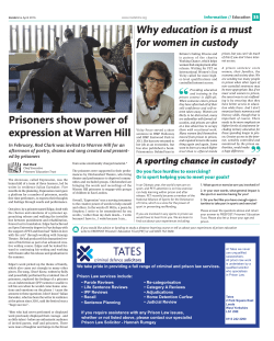 April - Prisoners` Education Trust
