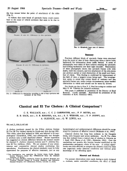 ous Classical and El Tor Cholera: A Clinical Comparison*t