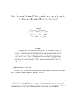 Best Quadratic Unbiased Estimators of