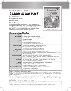 Leader of the Pack - Houghton Mifflin Harcourt