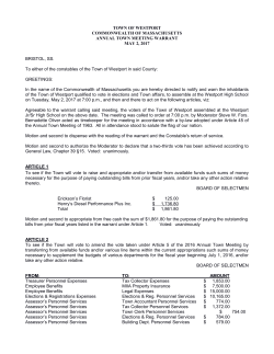 HERE - Westport Town Meeting