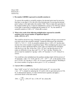 1. The number 0.005802 expressed in scientific notation