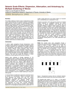Seismic Scale Effects: Dispersion, Attenuation, and