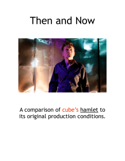 Then and Now - Cube Essential Theatre