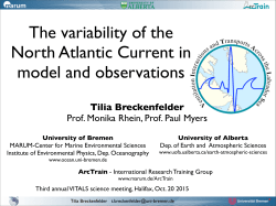 The North Atlantic Current in model and observation
