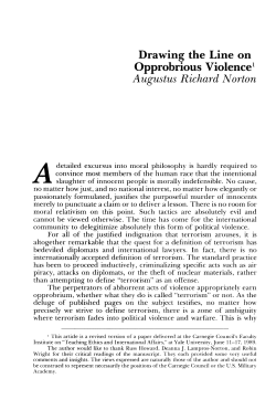 Drawing the Line on Opprobrious Violence