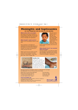 Meningitis and Septicaemia - Lancashire Care NHS Foundation Trust